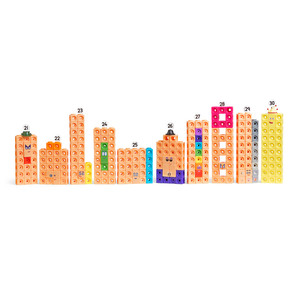 Навчальний ігровий набір Вчимося рахувати 21-30 MathLink® Learning Resources HM96321-UK серії Numberblocks
