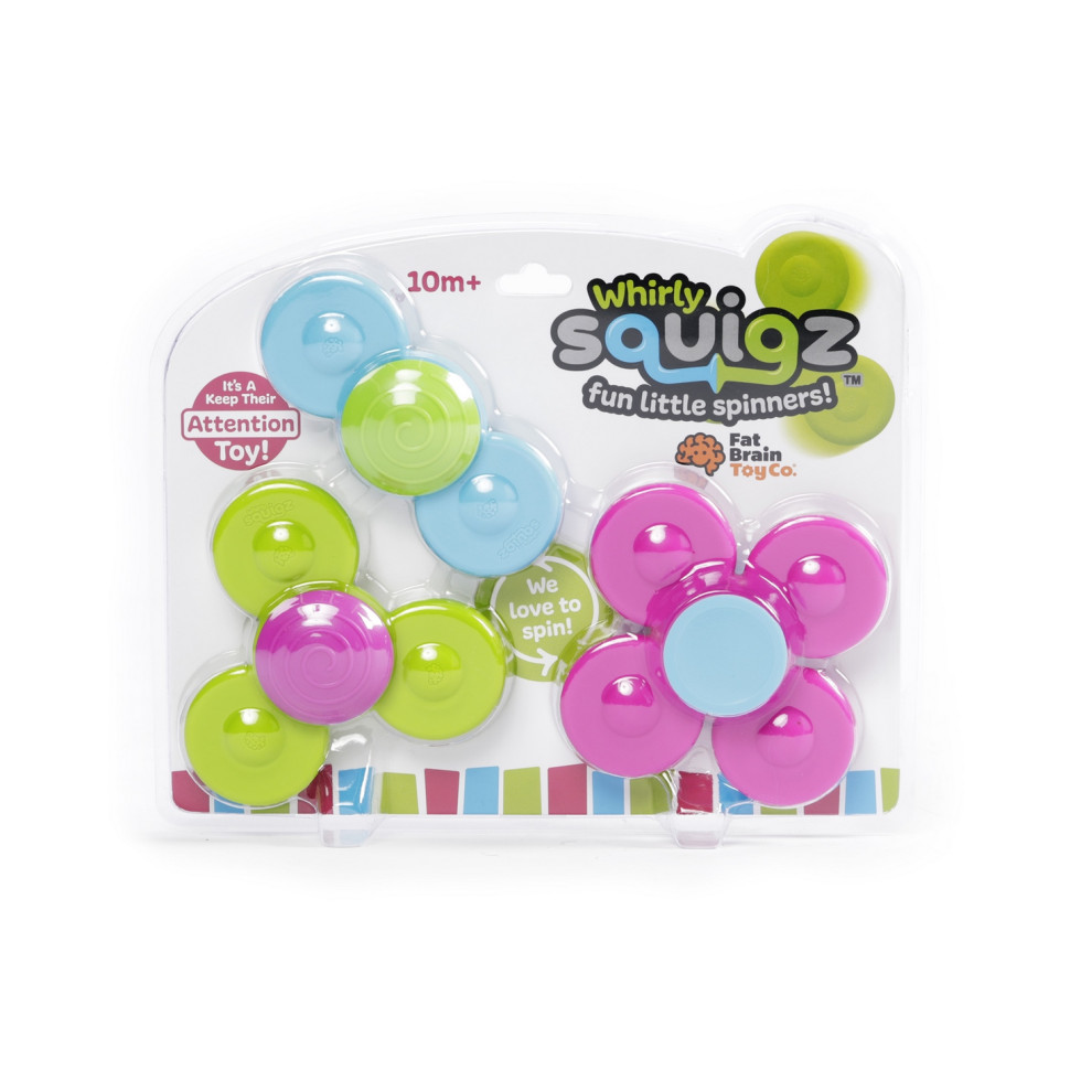 Набір прорізувачів-спиннерів Fat Brain Toys F210ML Whirly Squigz з присосками