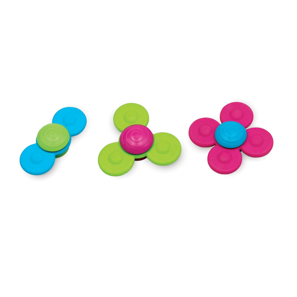 Набір прорізувачів-спиннерів Fat Brain Toys F210ML Whirly Squigz з присосками
