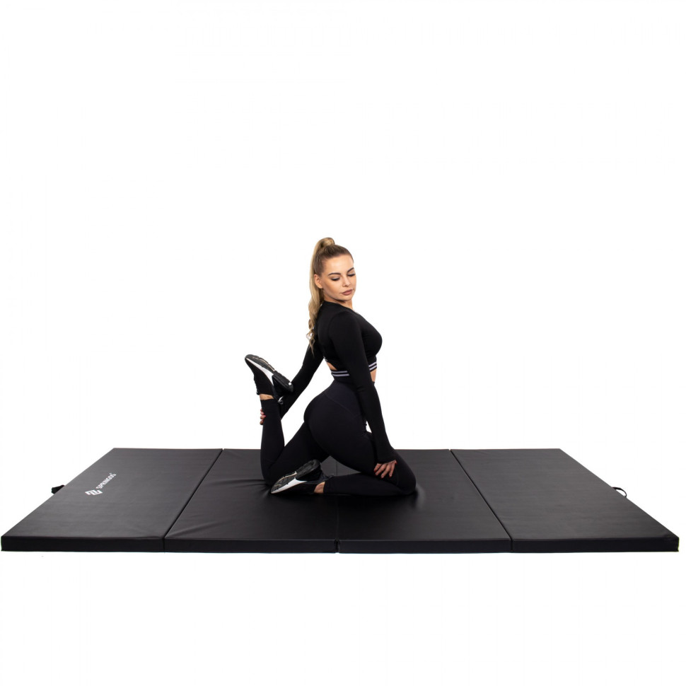 Мат гимнастический Springos FA0065 складной 240x120x5 cм Black