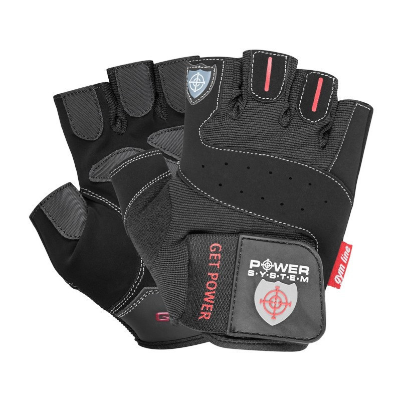 Перчатки для фитнеса Get Power Power System PS-2550_2XL_Black, Black XXL