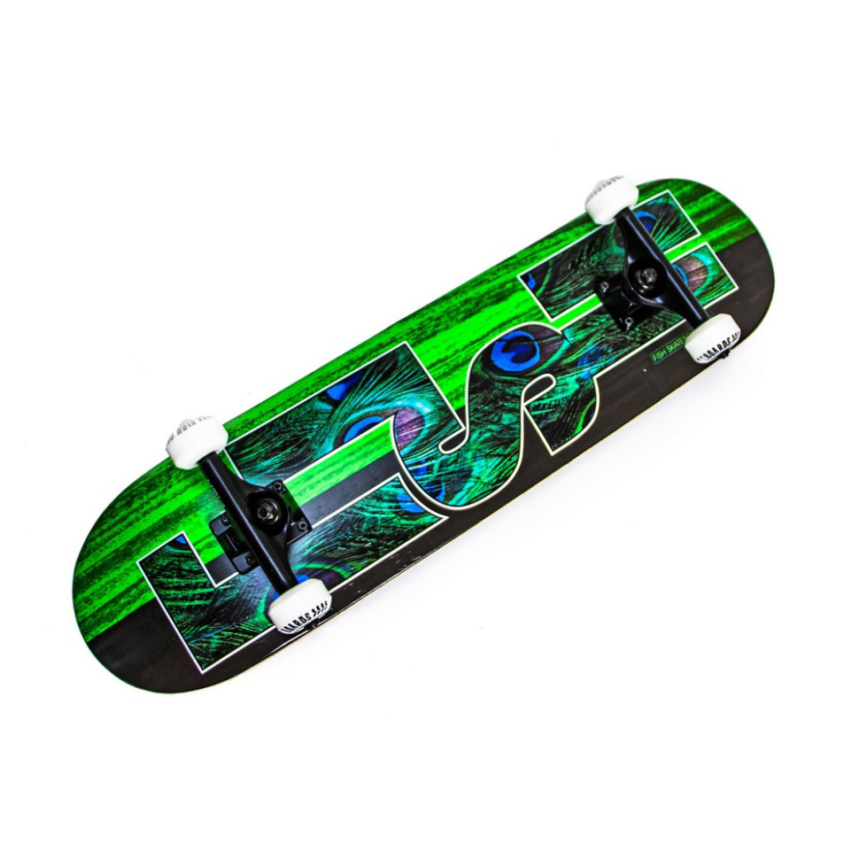 Скейтборд Skateboard Peafowl Fish 194679873 дерев'яний, до 90 кг