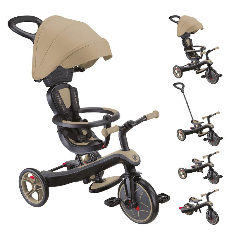 Велосипед дитячий EXPLORER TRIKE 4в1 DELUXE PLAY GLOBBER 634-231 пісочний, до 20кг