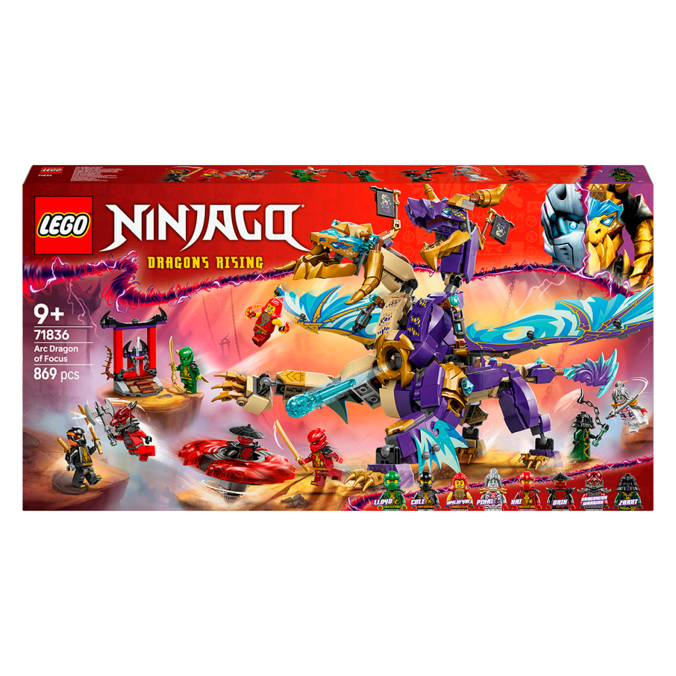 Конструктор NINJAGO Arc Dragon of Focus LEGO 71836, 869 деталей