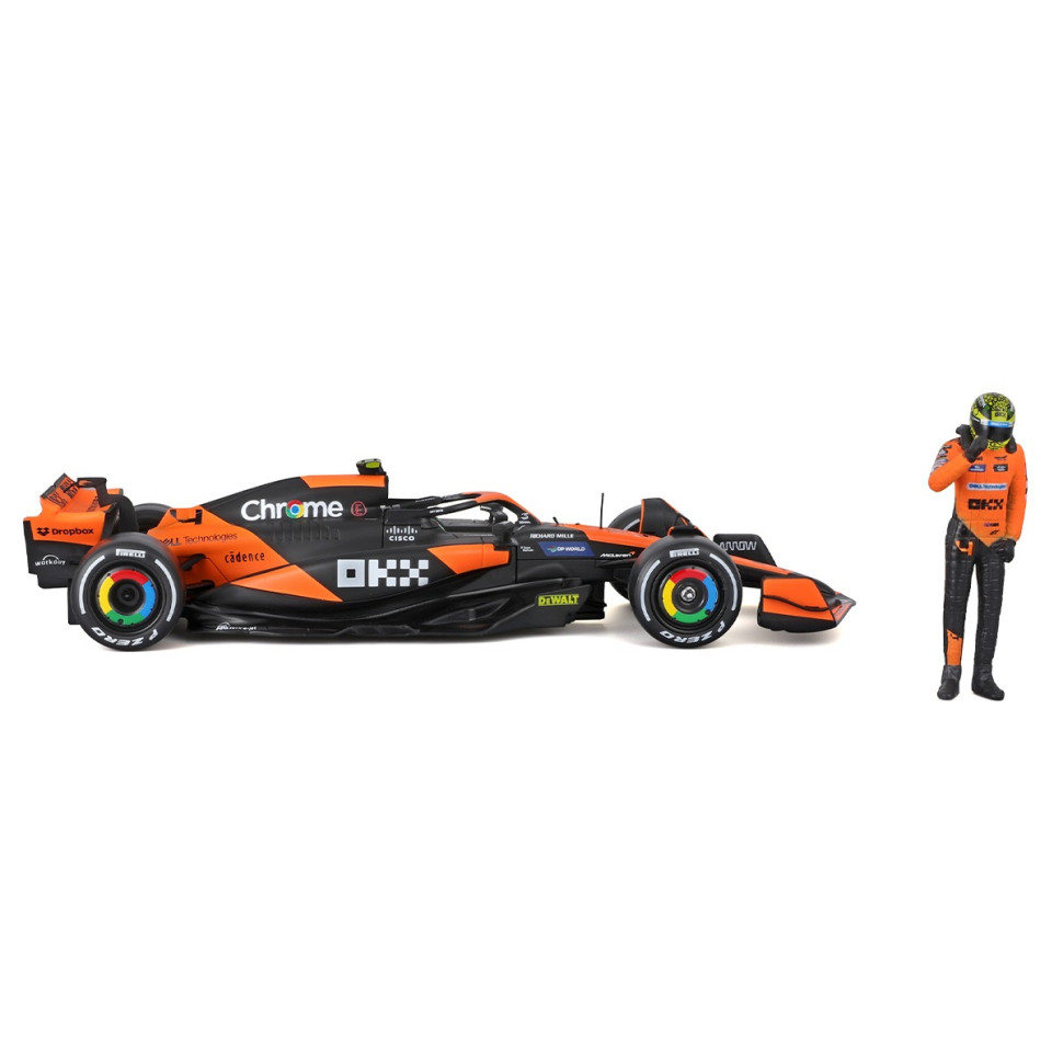 Детская автомодель с фигуркой MClaren MCL38 Bburago 18-28040 масштаб 1:24