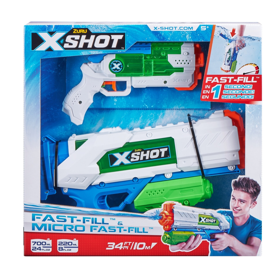Набір водних бластерів X-Shot 56225 Fast Fill Medium And Small
