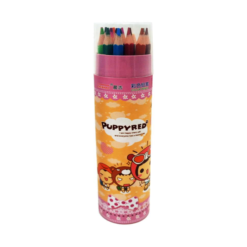 Карандаши 18 цветов Bambi 6182 в тубусе 
