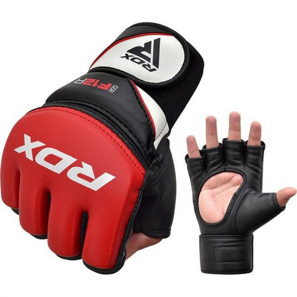 Перчатки для ММА F12 Model GGRF RDX Inc Limited GGR-F12R-S, Red, S (капа в комплекте)