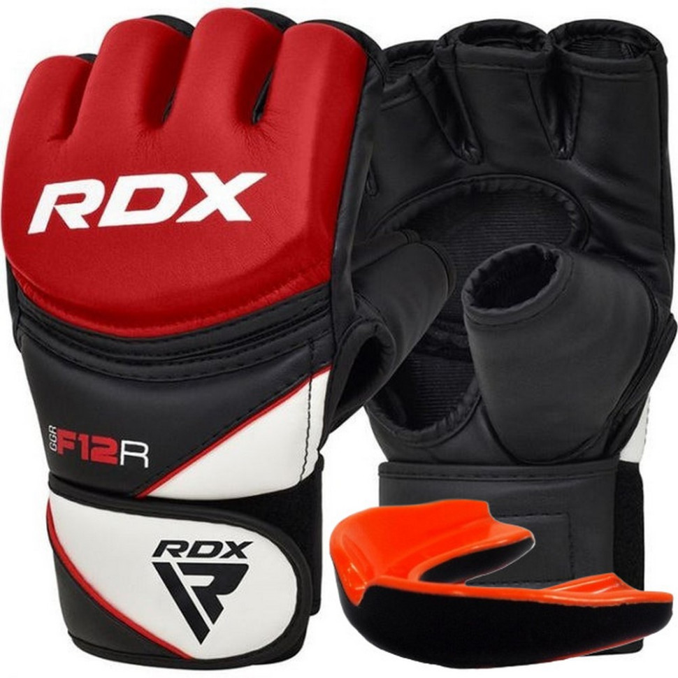 Перчатки для ММА F12 Model GGRF RDX Inc Limited GGR-F12R-S, Red, S (капа в комплекте)
