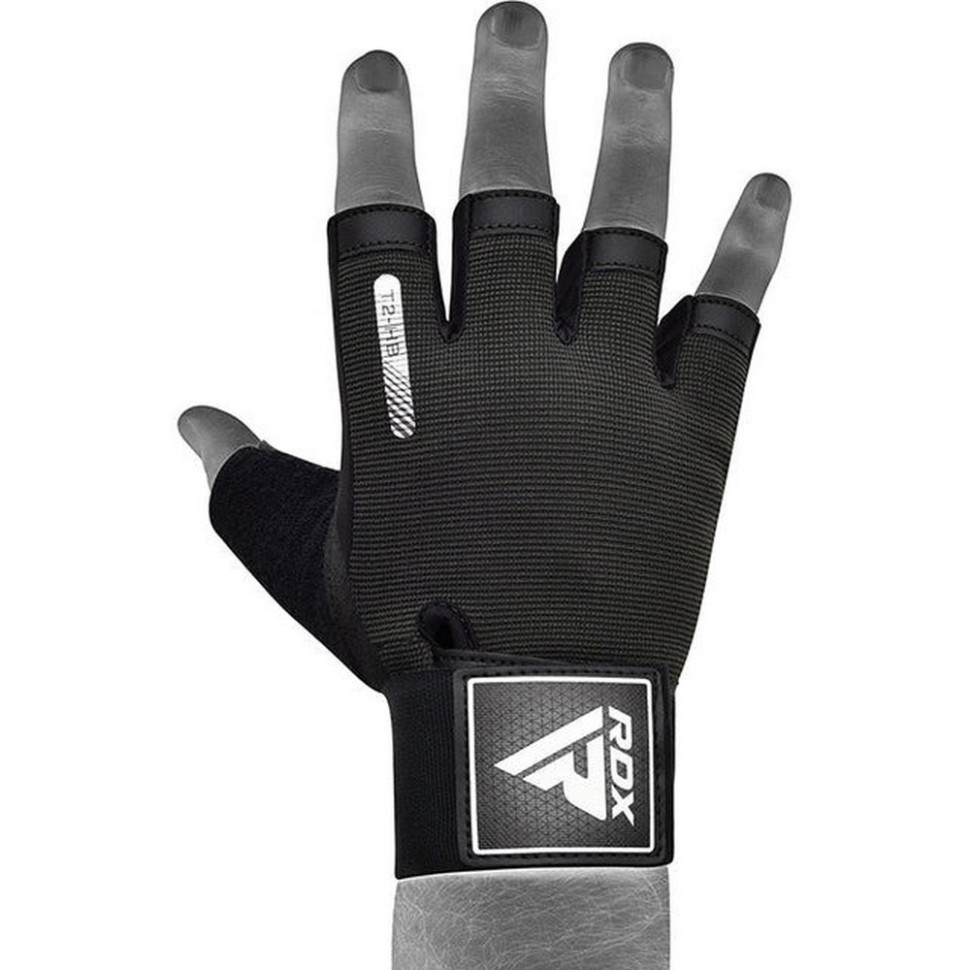Перчатки для фитнеса T2 Half RDX Inc Limited WGA-T2HB-M, Black, M