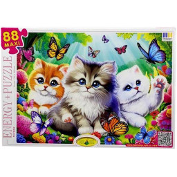 Пазл детский "Котики" Энергия Плюс 88304, 88 элементов