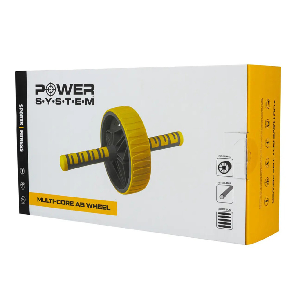 Колесо для преса Multi-core AB Wheel Power System PS-4034_Yellow-Grey