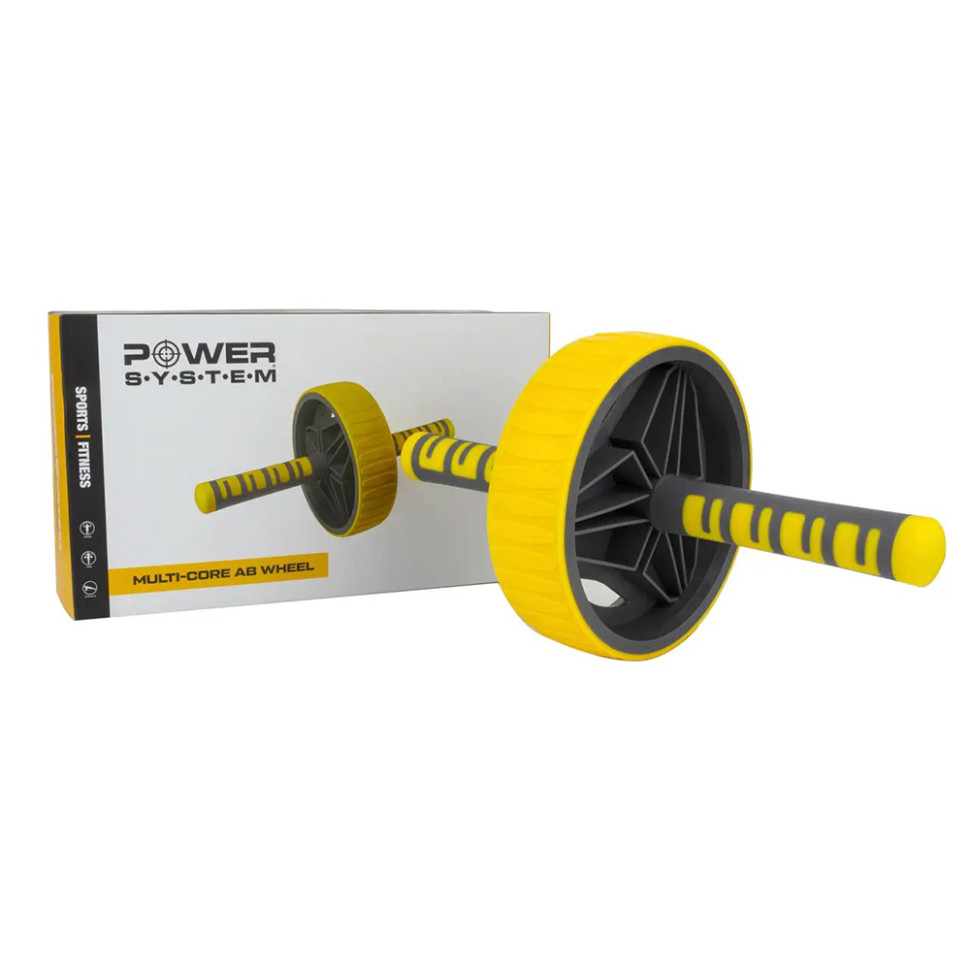 Колесо для преса Multi-core AB Wheel Power System PS-4034_Yellow-Grey