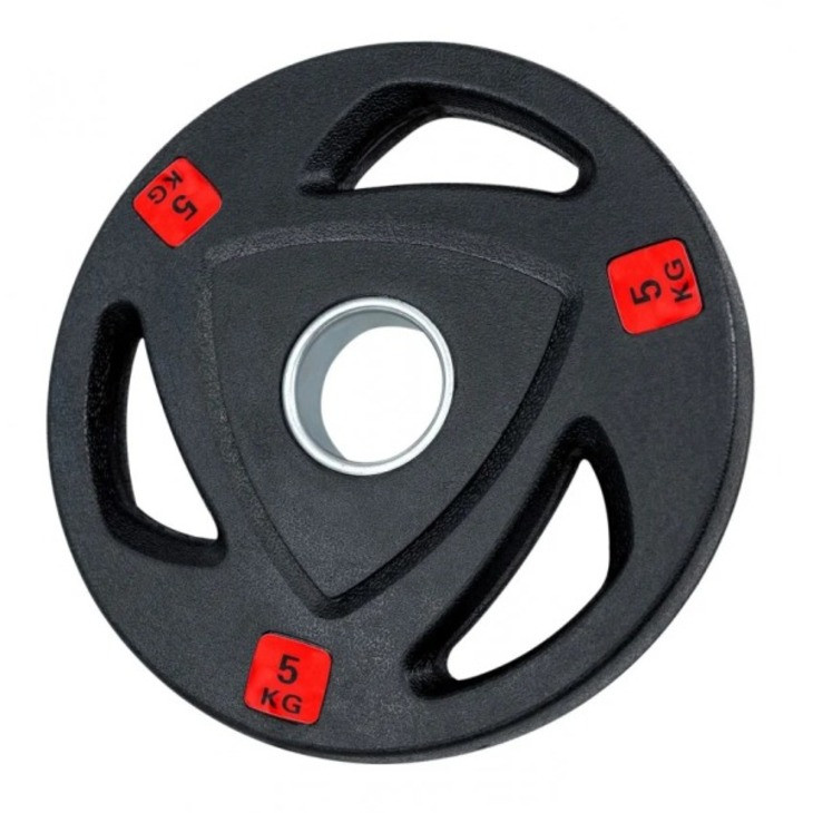 Диск олімпійський RCP18 Fitnessport 131567FS, обгумований, чорний 5 кг