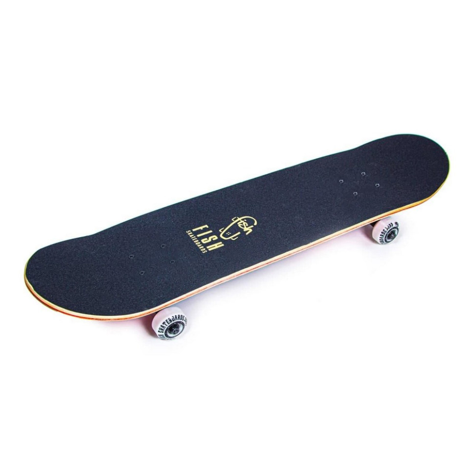 Скейтборд дерев'яний Skateboard «Blue Rhombus» Fish 1628752765 до 90 кг