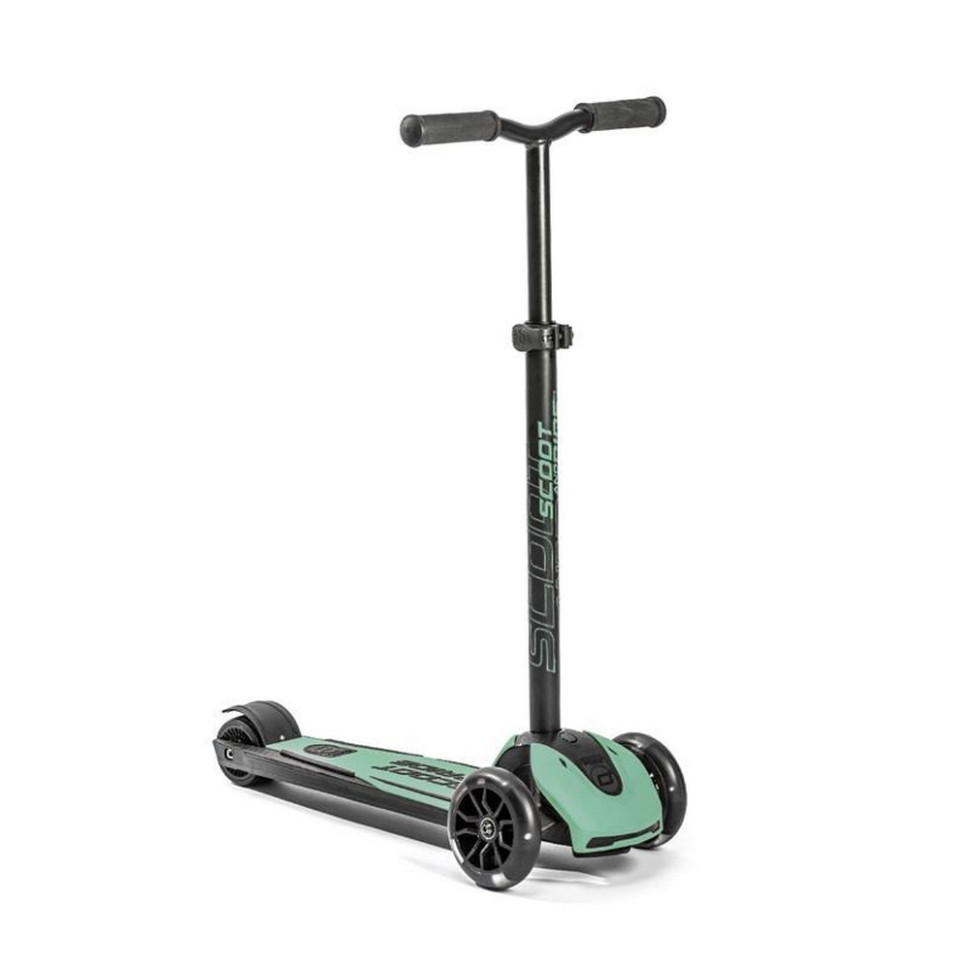 Самокат трехколесный Highwaykick-5 Scoot and Ride SR-190117-FOREST, со светящимися колесами, серо-зеленый