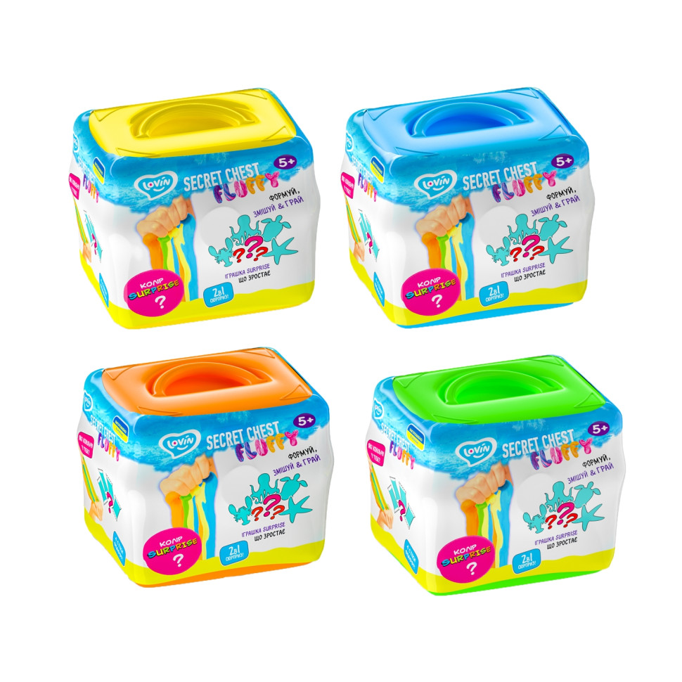 Игрушка-антистресс Secret Chest fluffy ТМ Lovin 81007 с игрушкой сюрпризом