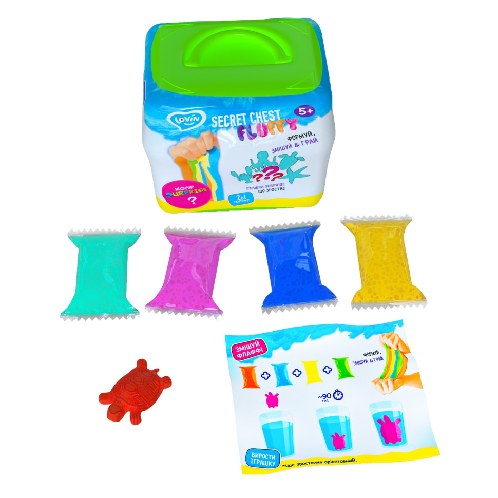 Игрушка-антистресс Secret Chest fluffy ТМ Lovin 81007 с игрушкой сюрпризом