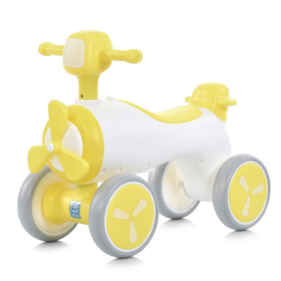 Детская каталка-толокар Bambi M 5854E-6 желтый, до 25 кг