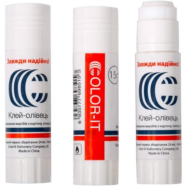 Клей канцелярський сухий COLOR-IT 1015-CIT 15 грам
