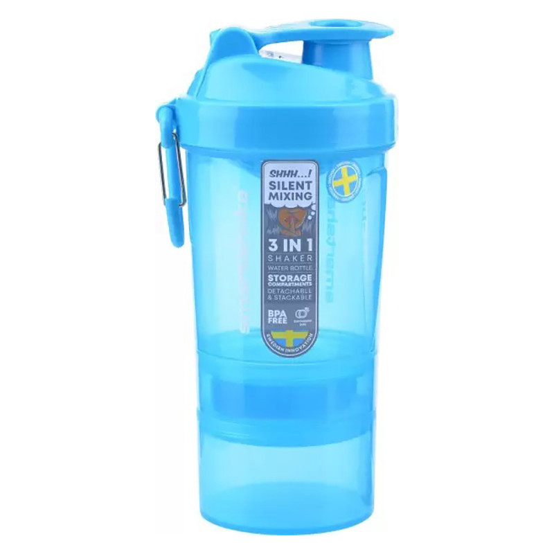 Шейкер спортивний Original2GO SmartShake 10560102 Neon Blue 600 мл