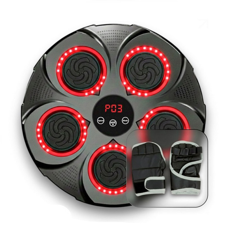 Боксерський настінний тренажер EasyFit EF-0352 музичний з підсвічуванням