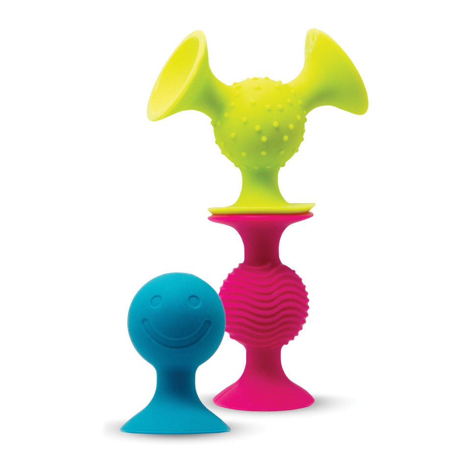 Набор сенсорных погремушек PipSquigz Fat Brain Toys F089ML на присосках 