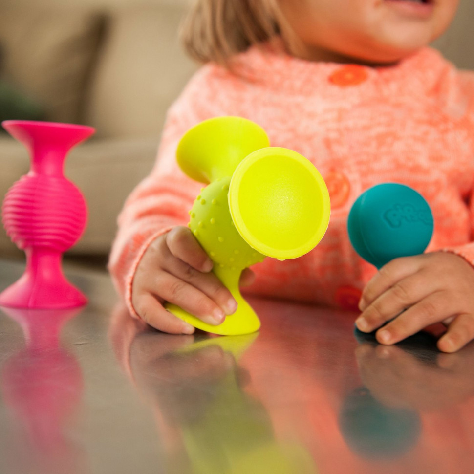 Набор сенсорных погремушек PipSquigz Fat Brain Toys F089ML на присосках 