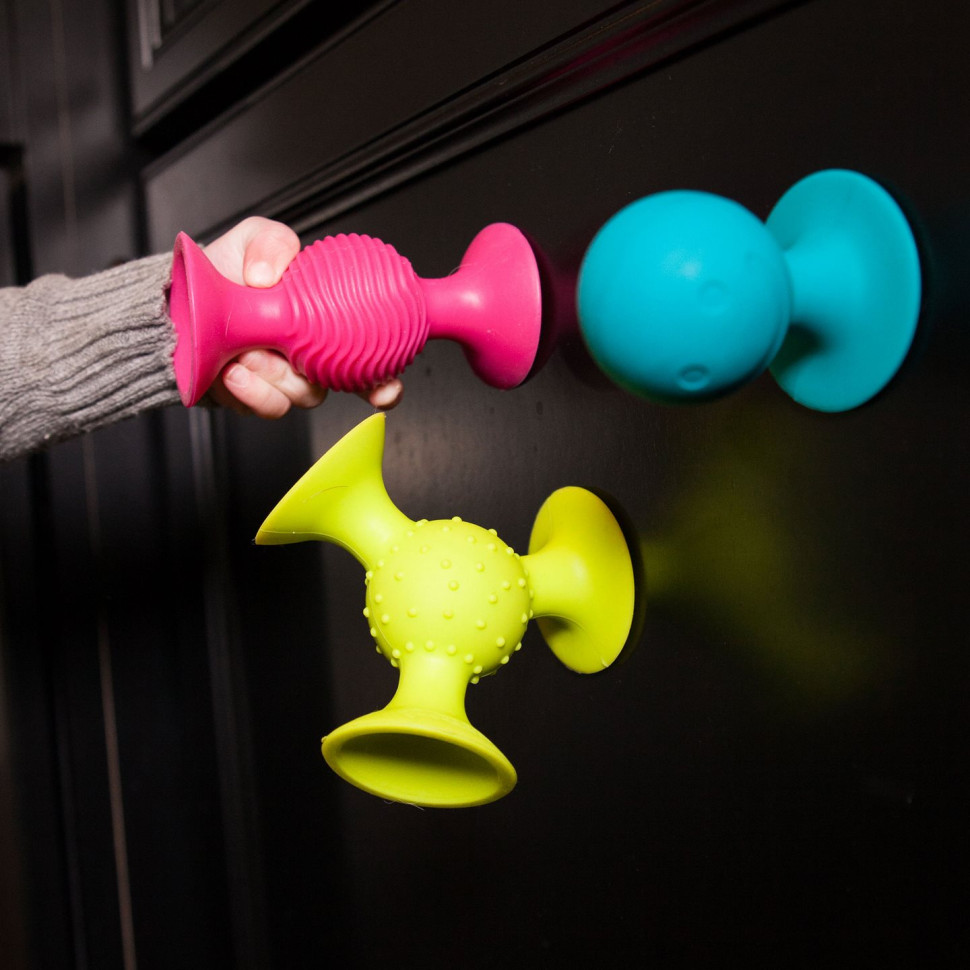 Набор сенсорных погремушек PipSquigz Fat Brain Toys F089ML на присосках 