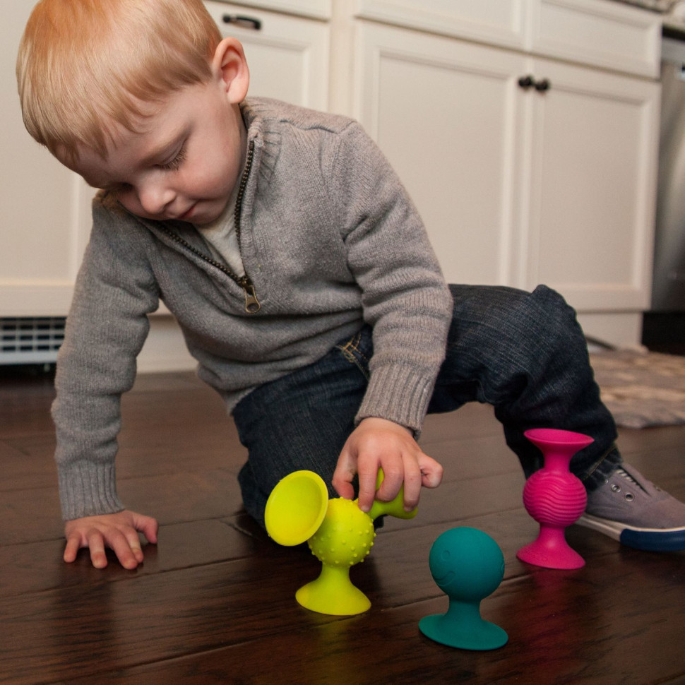 Набор сенсорных погремушек PipSquigz Fat Brain Toys F089ML на присосках 