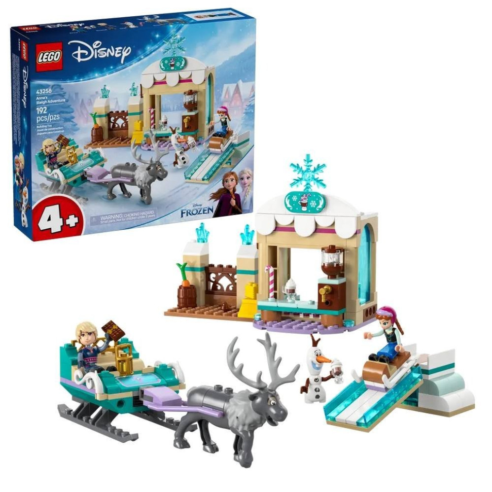 Конструктор дитячий Пригоди Анни на санях LEGO 43256, 192 деталі