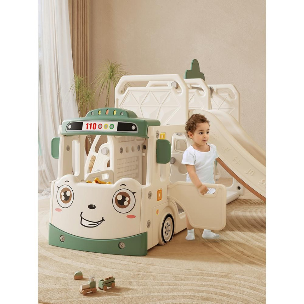 Дитячий ігровий комплекс Amber Mealux KD-B010 White/Green білий-зелений