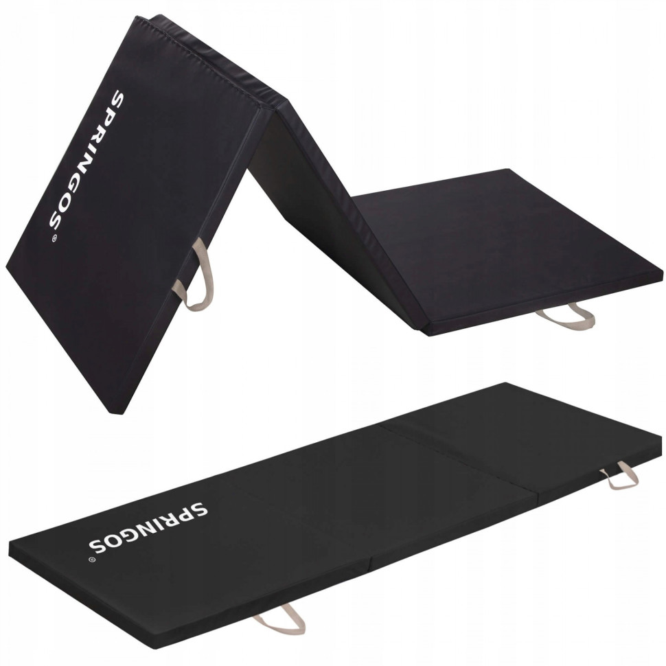 Мат гимнастический складной Springos FA0060 Black 180x60x3 cм 