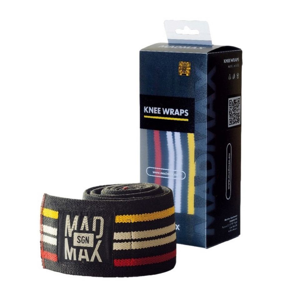 Бинты на колени Knee Wraps MadMax MFA-292-U, Black