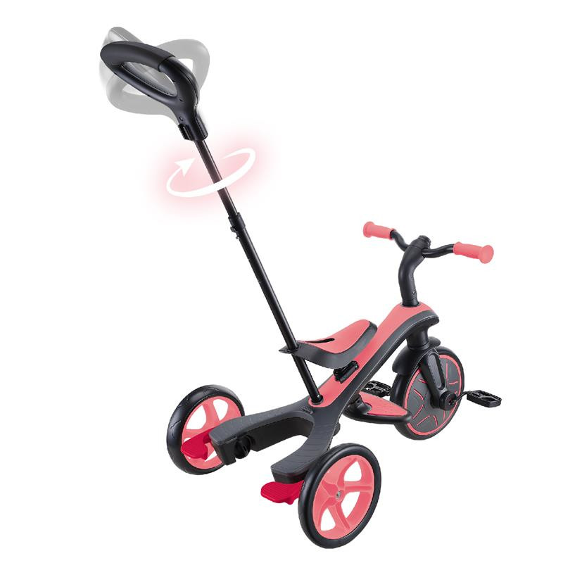 Велосипед дитячий EXPLORER TRIKE 4в1 DELUXE PLAY GLOBBER 634-110 рожевий, до 20кг