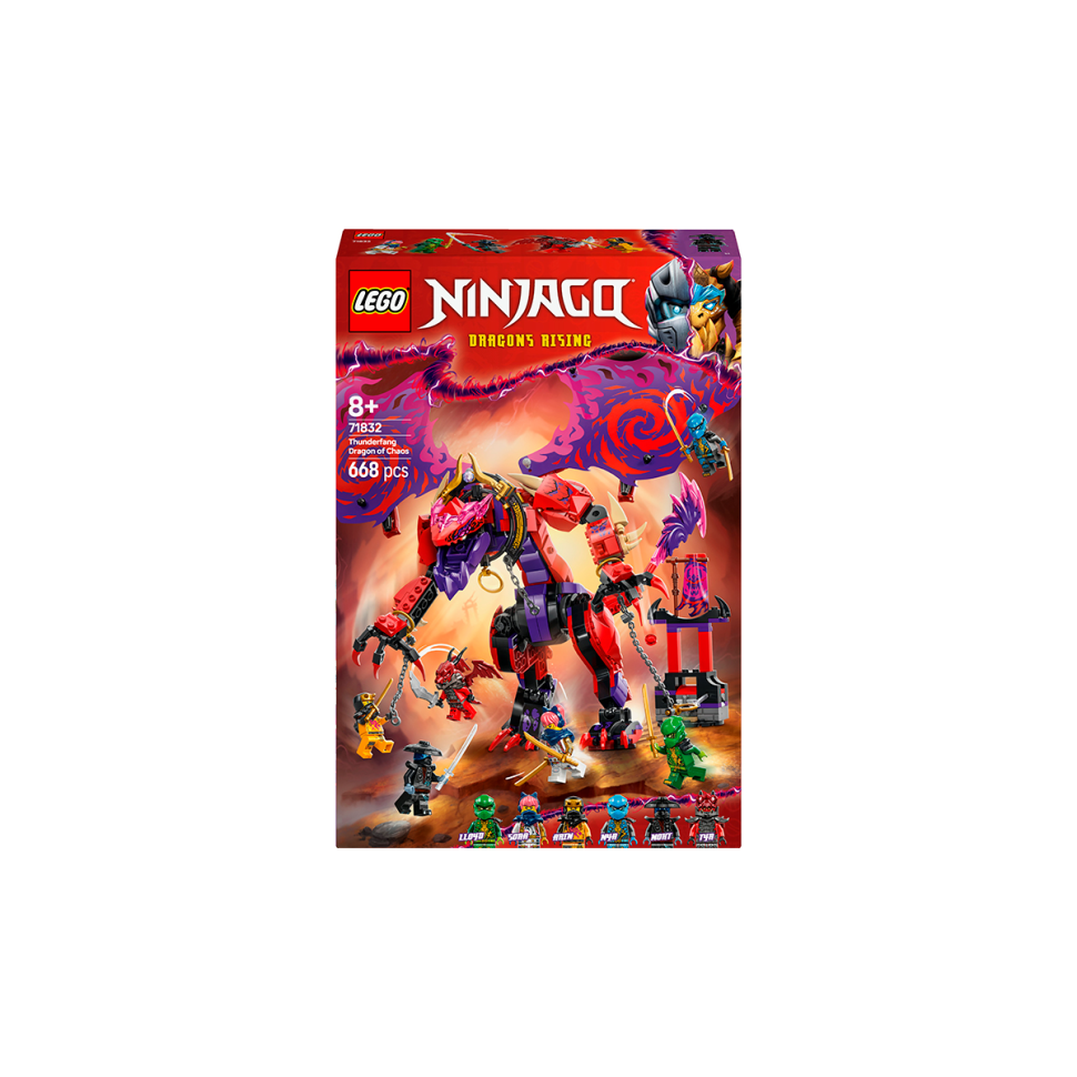 Конструктор NINJAGO Громовержец Дракон Хаоса LEGO 71832, 668 деталей