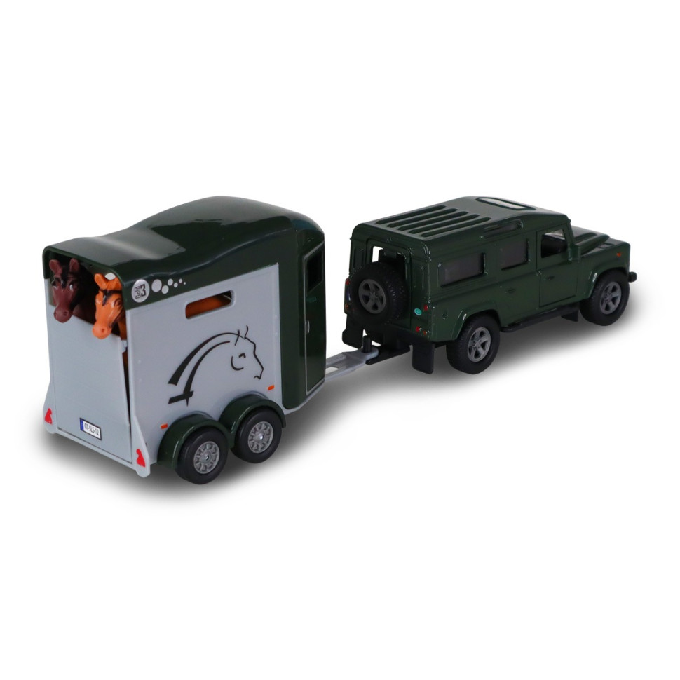 Колекційна машинка Range Rover TechnoDrive 520460.270 з причіпом і фігурками коней