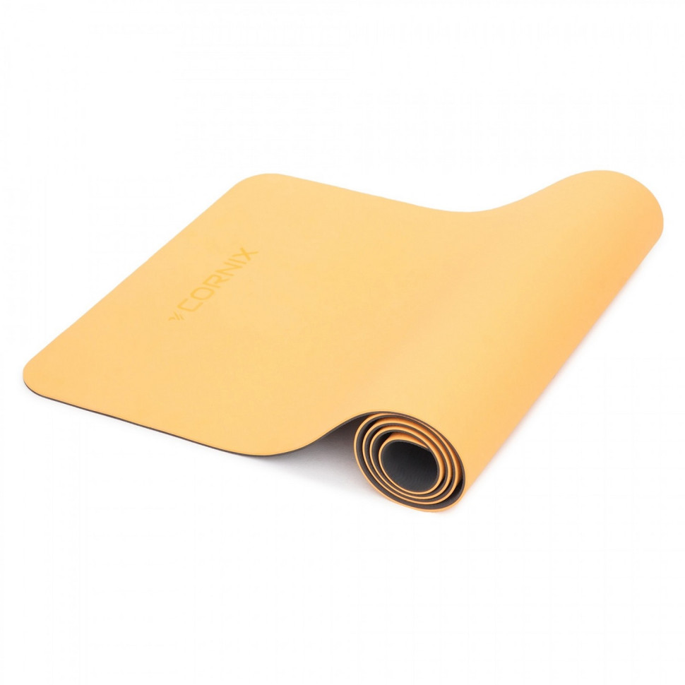 Коврик спортивный Cornix XR-0001, 183 x 61 x 0.6 cм, Orange/Black