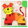 Деревянная игрушка Пазлы Bambi MD 2925, 15х15 см