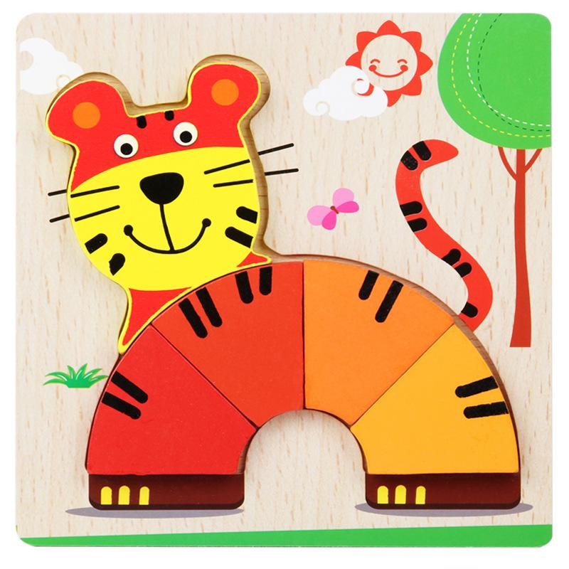 Деревянная игрушка Пазлы Bambi MD 2925, 15х15 см