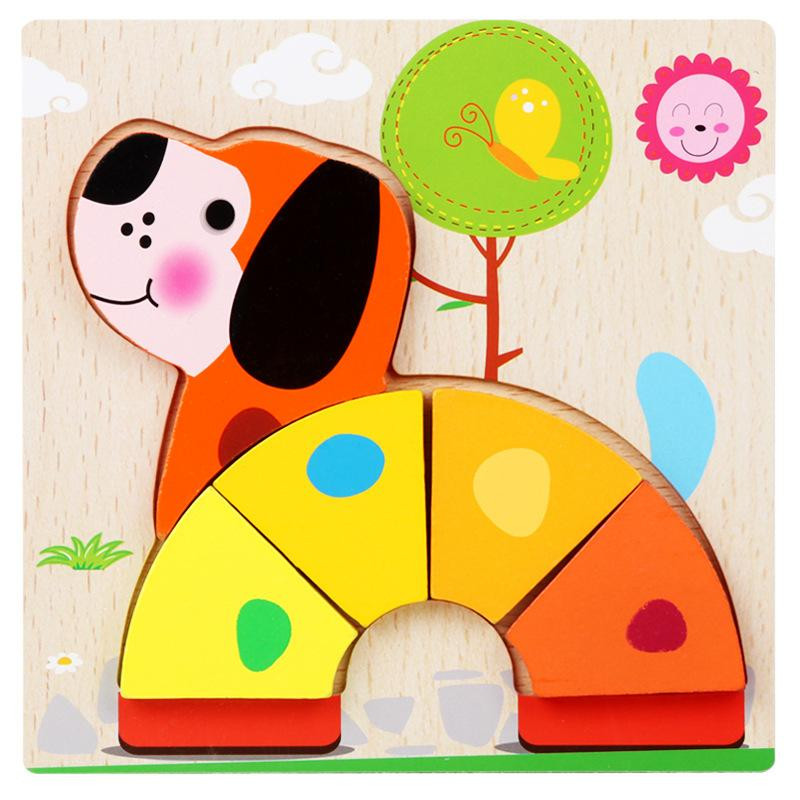 Деревянная игрушка Пазлы Bambi MD 2925, 15х15 см