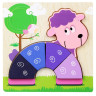 Деревянная игрушка Пазлы Bambi MD 2925, 15х15 см