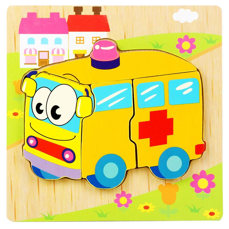 Деревянная игрушка Пазлы Bambi MD 2925, 15х15 см