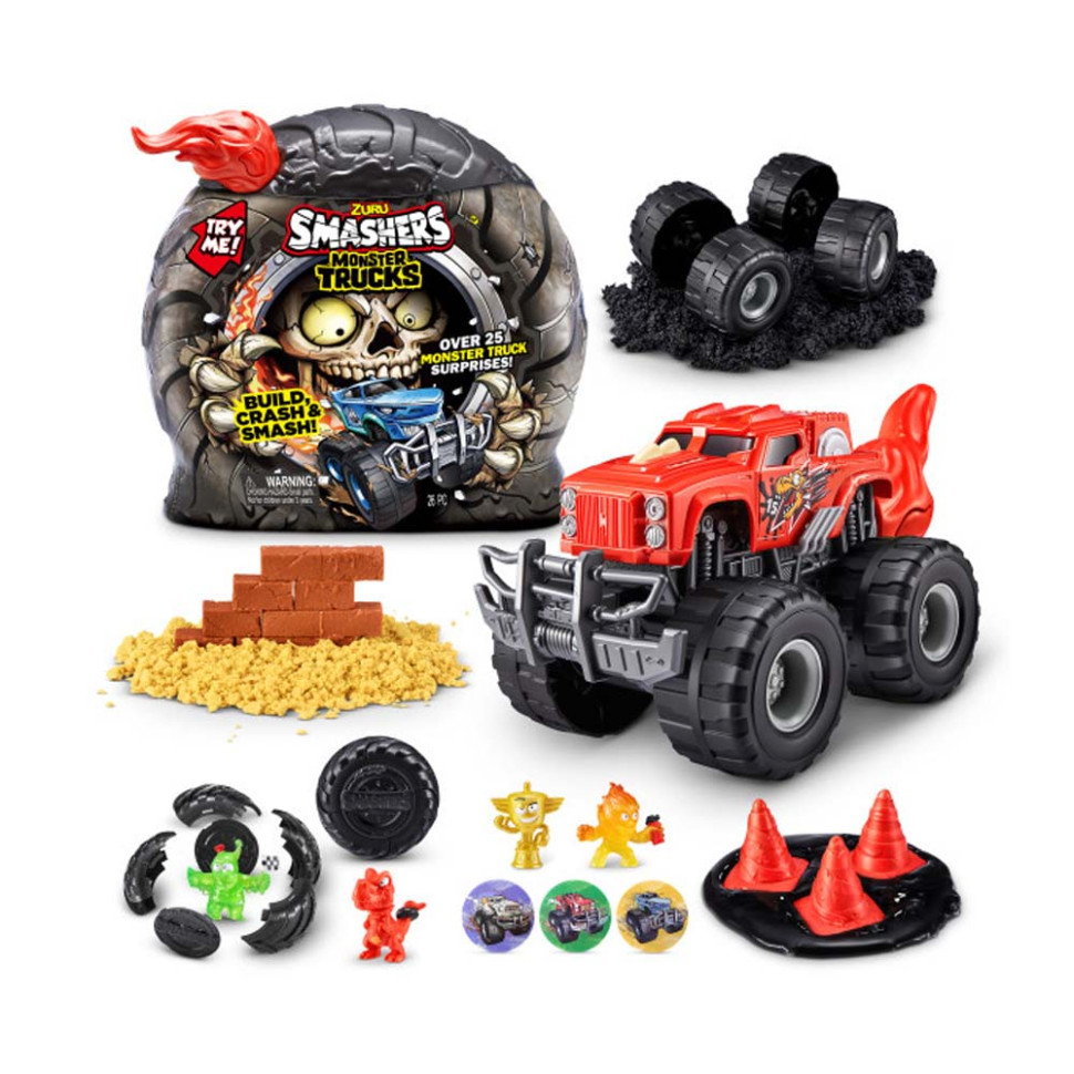 Дитяча іграшка Monster Wheels Діно Трек Smashers 74103A у наборі з аксесуарами