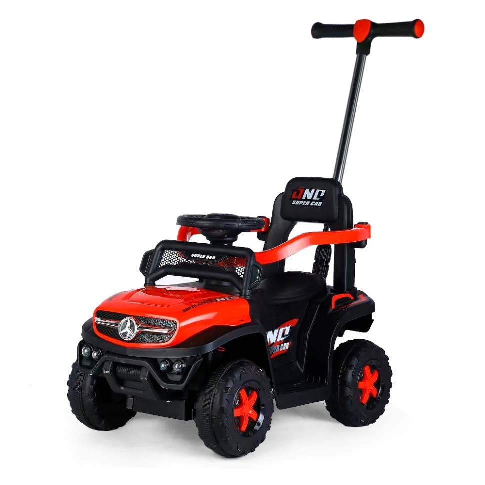 Дитяча каталка-толокар Bambi Racer M 5788EL-3 червоний, з батьківською ручкою