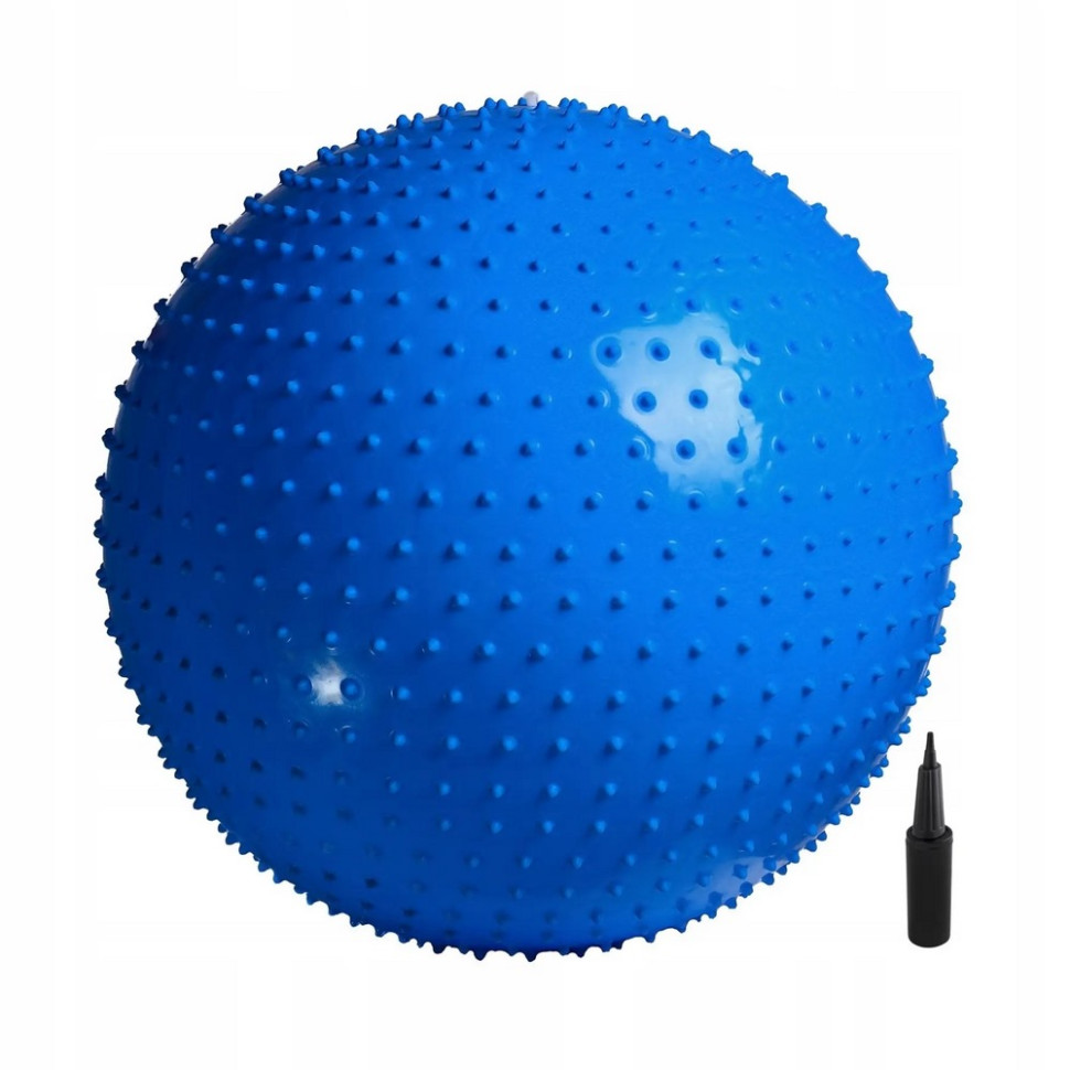 М'яч для фітнесу (фітбол) масажний Anti-Burst 4FIZJO 4FJ0616 Blue 65 см