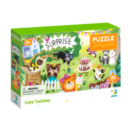 Детский пазл "Праздник котиков" DoDo Toys 300417, 30 элементов
