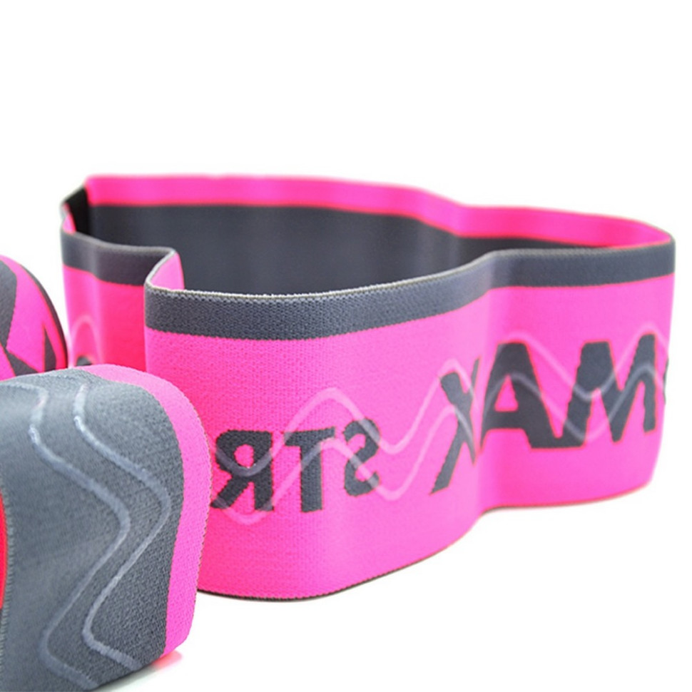 Набор тканевых резинок для фитнеса и спорта MadMax MFA-305-3set, Grey/Pink