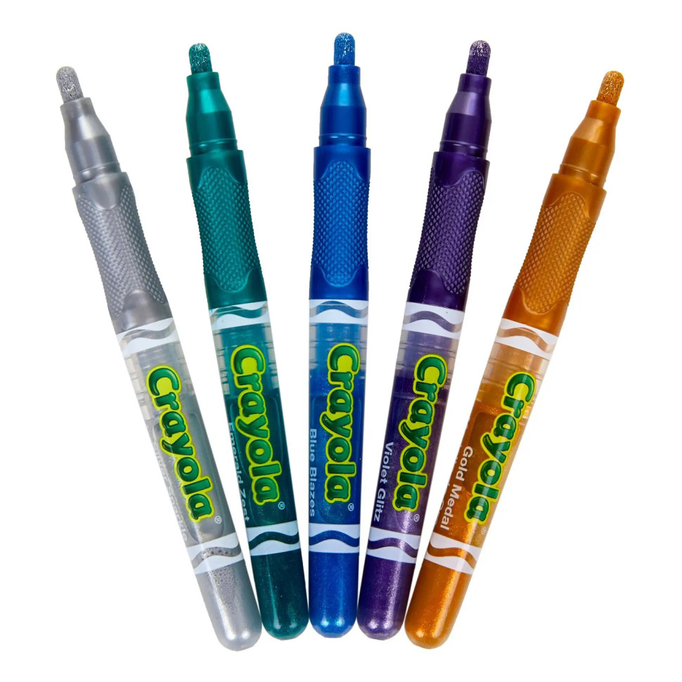 Набір фломастерів з блискітками Crayola 256354.012, 5 кольорів