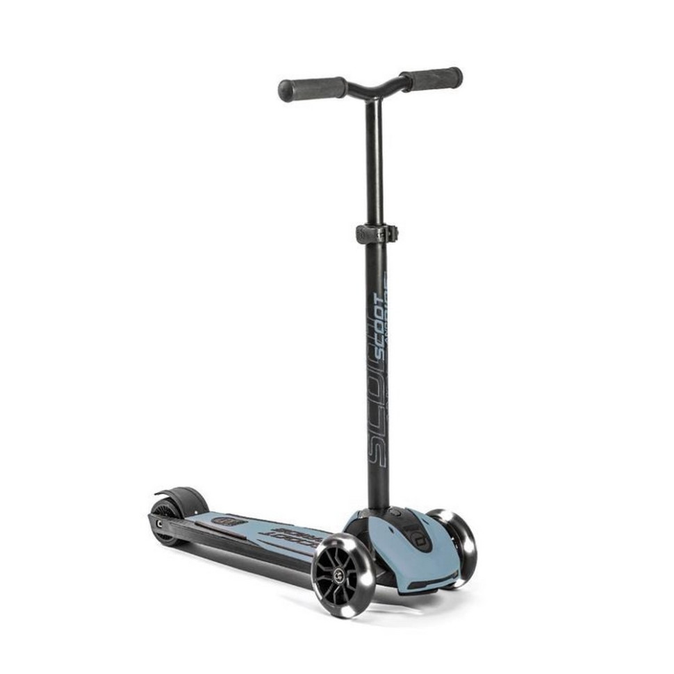 Самокат трехколесный Highwaykick-5 Scoot and Ride SR-190117-STEEL, со светящимися колесами, стальной